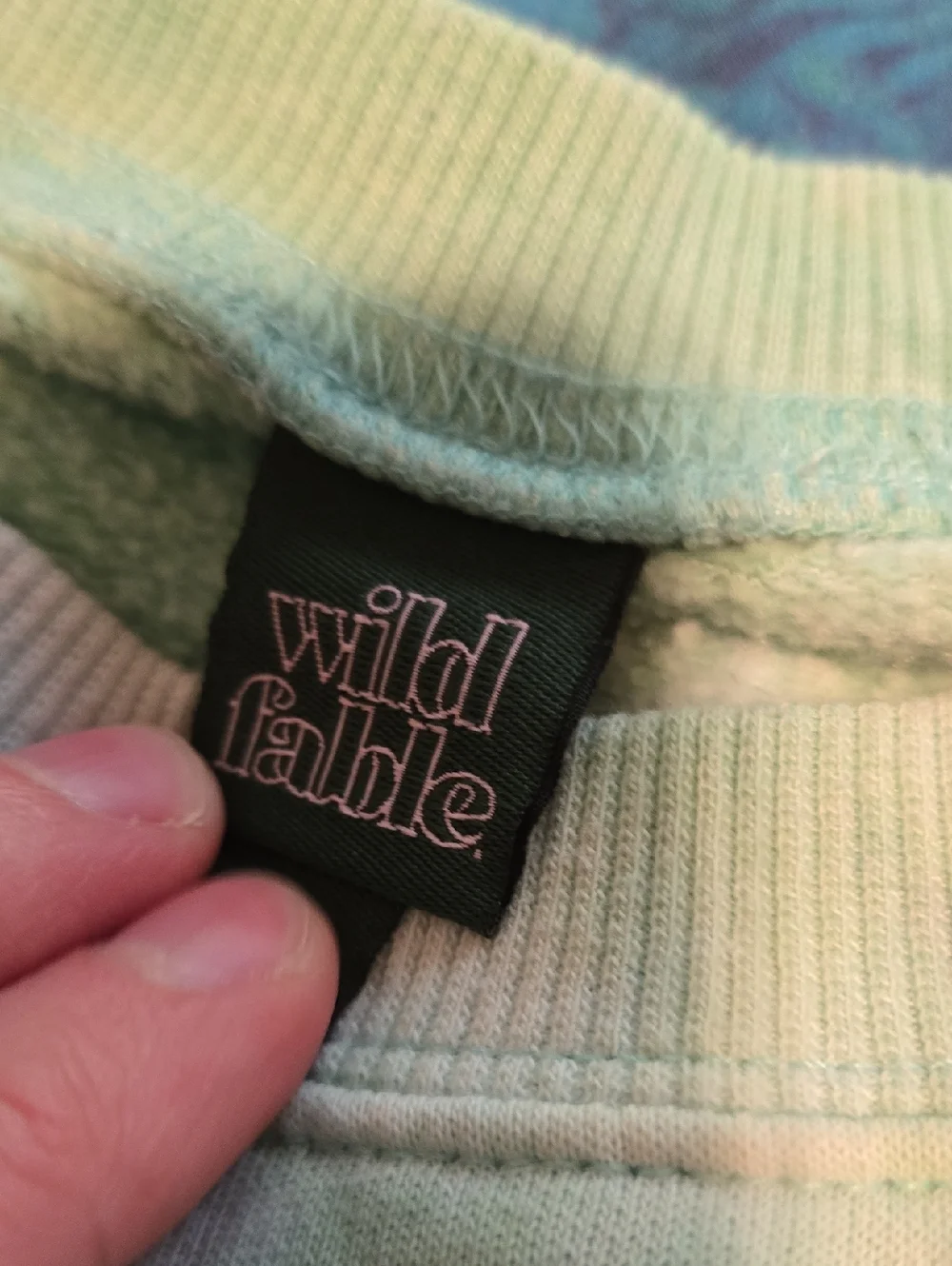 Wild fable Light Green Tie-Dye Crewneck Sweatshirt - Picture 2 of 4